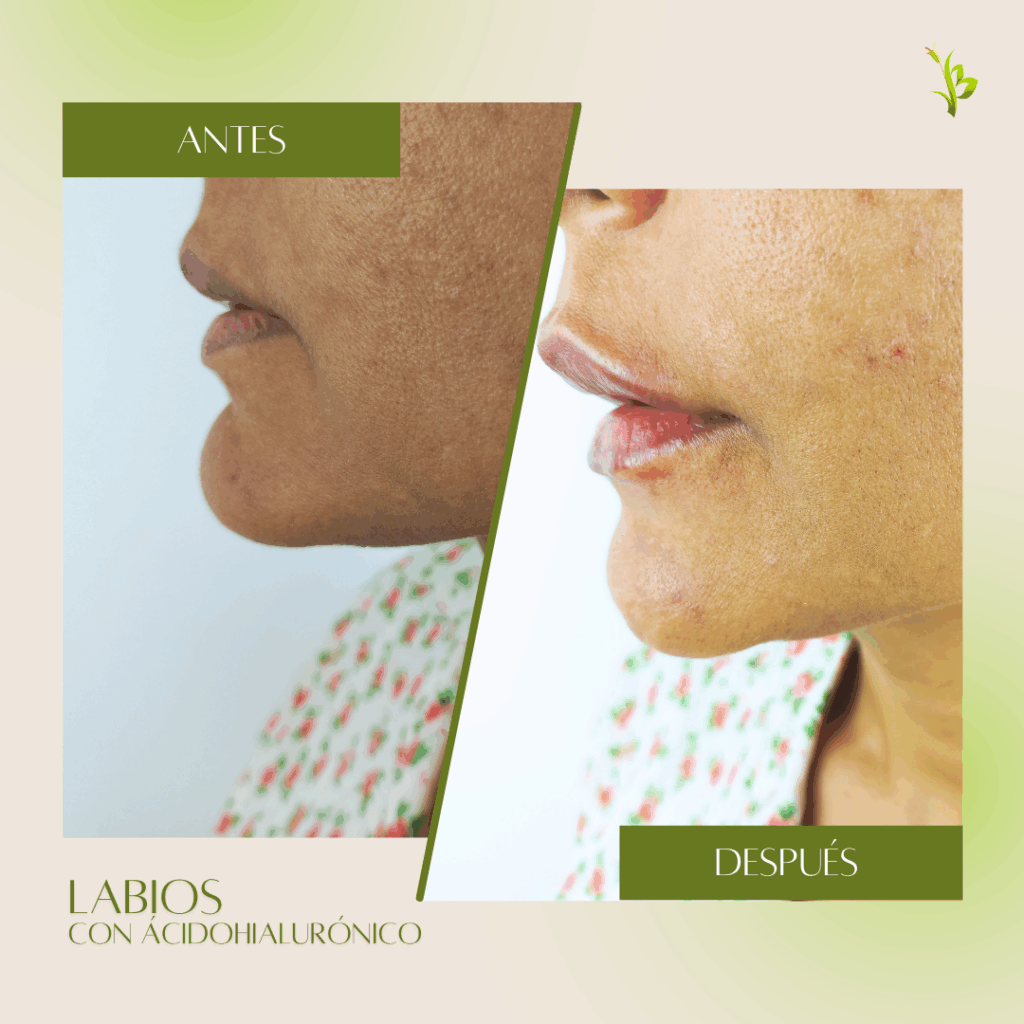 labios aplicacion acido hialuronico
